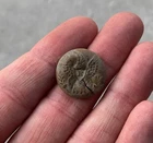 Nice Coat Size Eagle-R Rifleman Button dug at Fort Inge Texas pre-Civil War