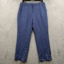 Pendleton Womens Size 12 Blue Virgin Wool Trousers Pleated Classic Vintage