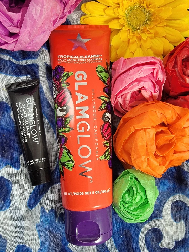 Glamglow Tropical cleanse Daily Exfoliating Cleanser Full Size Plus Bonus NEW - Image 3 of 3