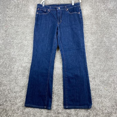 RL Polo Jeans Company Bootcut Leg Women's Plus Size 14 Blue Mid Rise Dark Wash