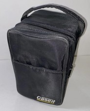 Caseit Black CD Zippered Case Holds 14 Singles, 1 Double, Plastic Reinforced