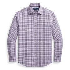 Polo Ralph Lauren Men's XL Purple Plaid RL Twill Button Down Shirt LS - AC