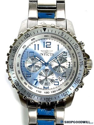 Invicta Men's Specialty 45mm Stainless Steel Chronograph. Model 6620. Works!