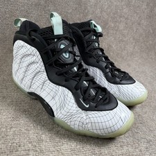 Nike Little Posite Shoes One Foamposite Kids 6.5Y Platinum Tint Warped Grid Boys