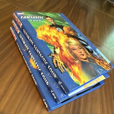 Marvel Ultimate Fantastic Four HC Graphic Novels Lot Vol 1-3 First Printing 2005