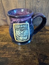 Deneen Pottery Handmade Ceramic Coffee Mug with Bones Coffee Label, Dishwasher &