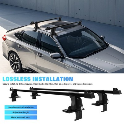 For Honda Accord 2005-23 53'' Black Roof Rack Cross Bar Top Cargo Luggage Carrier