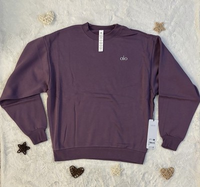 Alo Accolade Crew Neck Pullover Plum kiss Women s Small