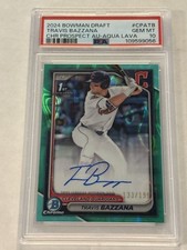 2024 Bowman Draft Auto PSA 10 Travis Bazzana #CPA-TB Aqua Lava /199