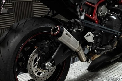 Scorpion Exhaust Red Power Slip-on Brushed Stainless Kawasaki Z H2