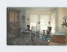 Postcard Oath of Office Room President Coolidge Homestead Plymouth Vermont USA