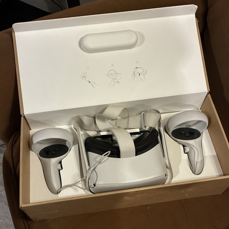 Meta Oculus Quest 2 126 GB VR Headset With Controllers In Box