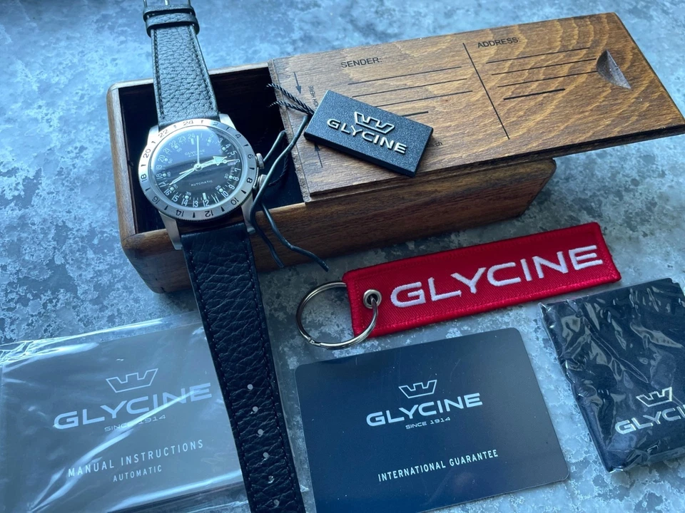 Glycine airman No1 GMT - 36mm - automatic  GL 0370 - Image 3 of 4