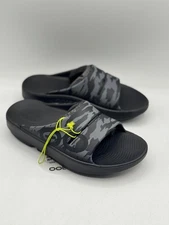 OOFOS OOahh Sport Unisex Slide Black Camo US Men’s 4 Women’s 6 - EUR 37