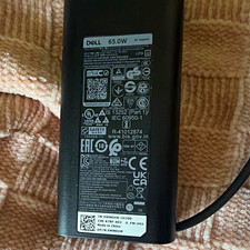 Dell 65W USB-C AC Adapter Charger 20V 3.25A Black MPN 0WMDHR