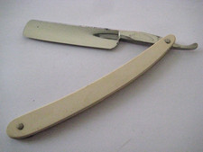 Vintage H.J. Herskovitz Sheffield Straight Razor Good Used Condition