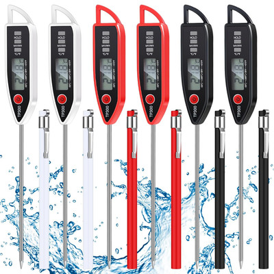 6 Set Waterproof Food Thermometer for Water, Liquid, Candle and Cooking Digital 