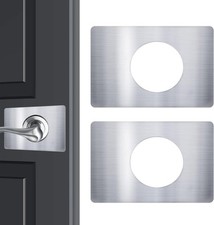 Door Lock Repair Plate, Reinforcement Silver
