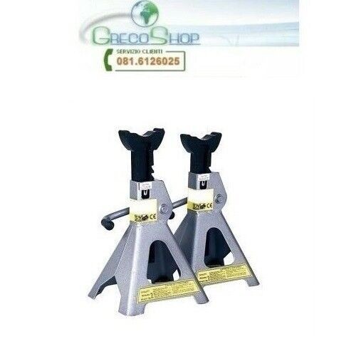Cavalletti Auto 3T Professionali - Coppia Jack Stands 3000kg Sicuri