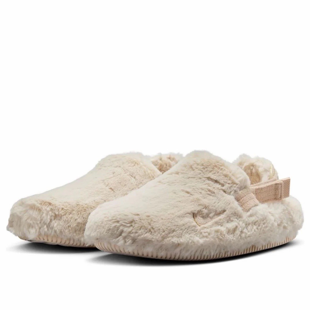 Nike Calm Mule SE NA 'Sanddrift Fur' Beige FZ3119-100 Women's Size 5.0W