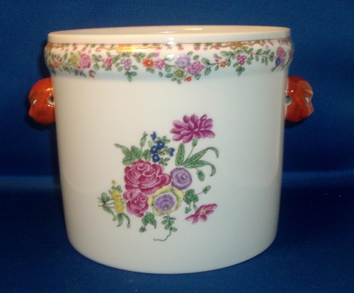 Mottahedeh Porcelain Cachepot Jardiniere Colonial Williamsburg Chinese Export - Picture 4 of 8