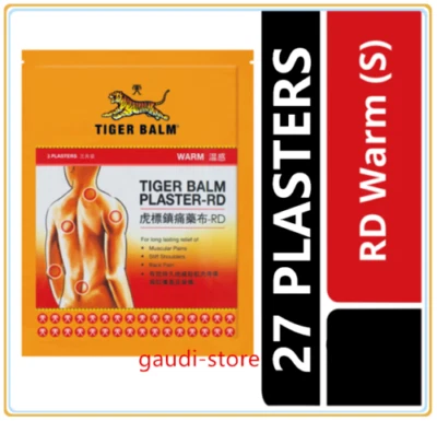 1 KARTON 27 PFLASTER TIGER BALM WARMPFLASTER-RD 10 cm x 14 cm