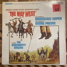 The Way West Soundtrack Vinyl Record Lp Bronislaw Kaper & Andre Previn S16224