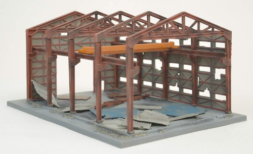 1/144 Tomytec DCM01 Diocolle Combat Destroyed Factory Battlefield Diorama Kit JP - Picture 4 of 5