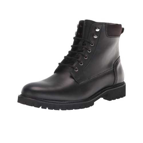 Calvin Klein Ankle Boots Layton Brown Leather Lace Up Men display picture 3