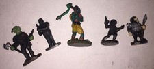 VTG PEWTER FIGURINE Mixed Lot x5 Grenadier Ral Partha 1990s D D FANTASY Minis