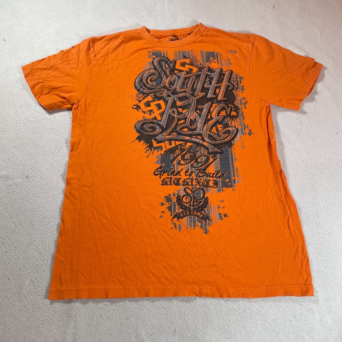 ウェア・シャツ SOUTHPole XL Vintage Southpole Shirt Womens XL Orange Graphic Top Y2K | eBay