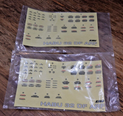 E-flite Habu 32 ARF Decals Sticker Decal Sticker NEU SEALED RC Modell Modelle