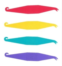 80 Ortho Orthodontic Assorted Elastic Rubber Band Placers Braces Colors (4 Bags)