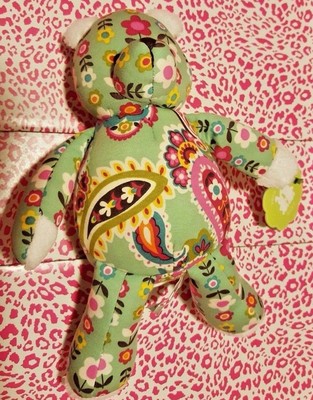 VERA BRADLEY LOVEY BUNNY in TUTTI FRUTTI~SECURITY BABY BEAR LOVIE NUNU~NWT