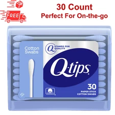 Swabs Travel Pack, 30 Count, Pack Of 1 Blue, 100% Pure Cotton, Multi-Purpose