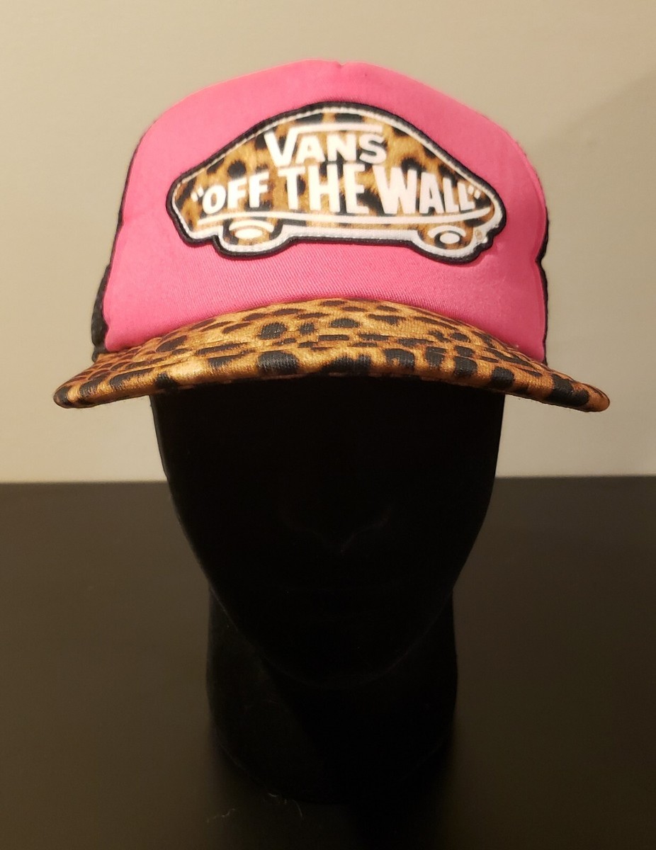 Vans Off the Wall SnapBack Leopard Hat Vintage Vans Off The Wall Leopard Trucker Snapback Hat | eBay main image 4