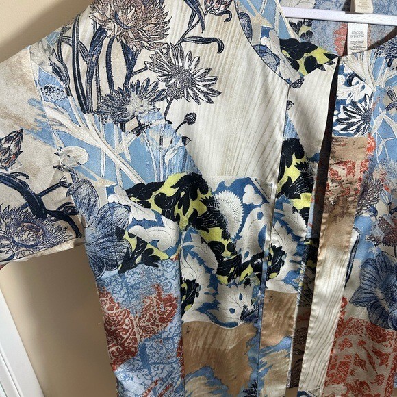 Chico's Travel Collection Jacket Patchwork Print … - image 6