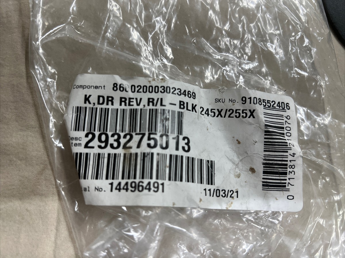 Dometic 293275013 Door Reversing Kit RH Hinge to LH Hinge Black