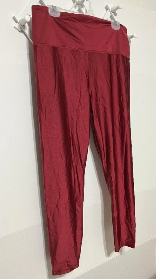 Athleta Elation Brillo Talla 2X Mujer Rojo Profundo Leggings Gimnasio Yoga Ropa Activa Foto 2 de 4