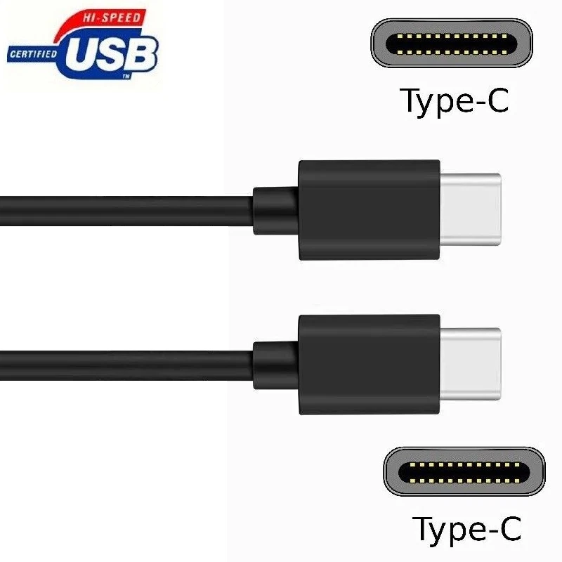 USB-C to USB-C CHARGER CABLE CORD 3FT 3A/5V/100W for iPhone 15/16, Galaxy, &More - Image 2 of 4