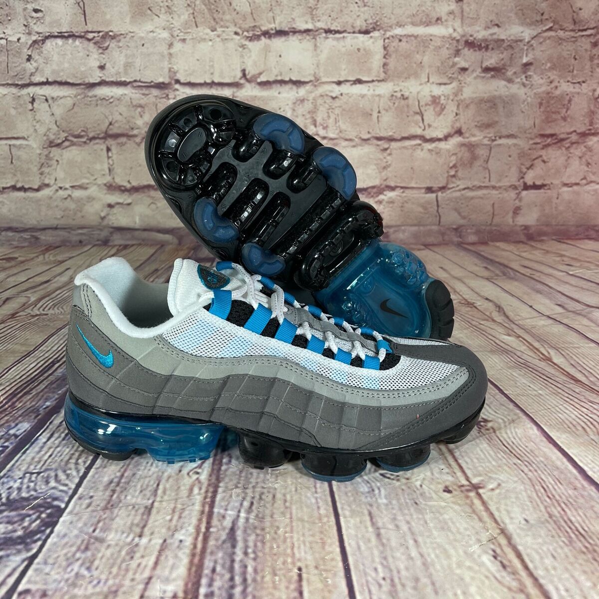 Nike Air VaporMax 95 Black/Neo Turquoise/Grey AJ7292-002 eBay