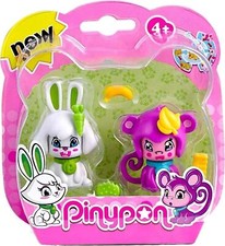 Merchandising Pinypon: 2 Cuccioli: Coniglio E Scimmia