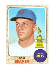 1968 Topps #45 Tom Seaver - New York Mets, Very Good Condition
