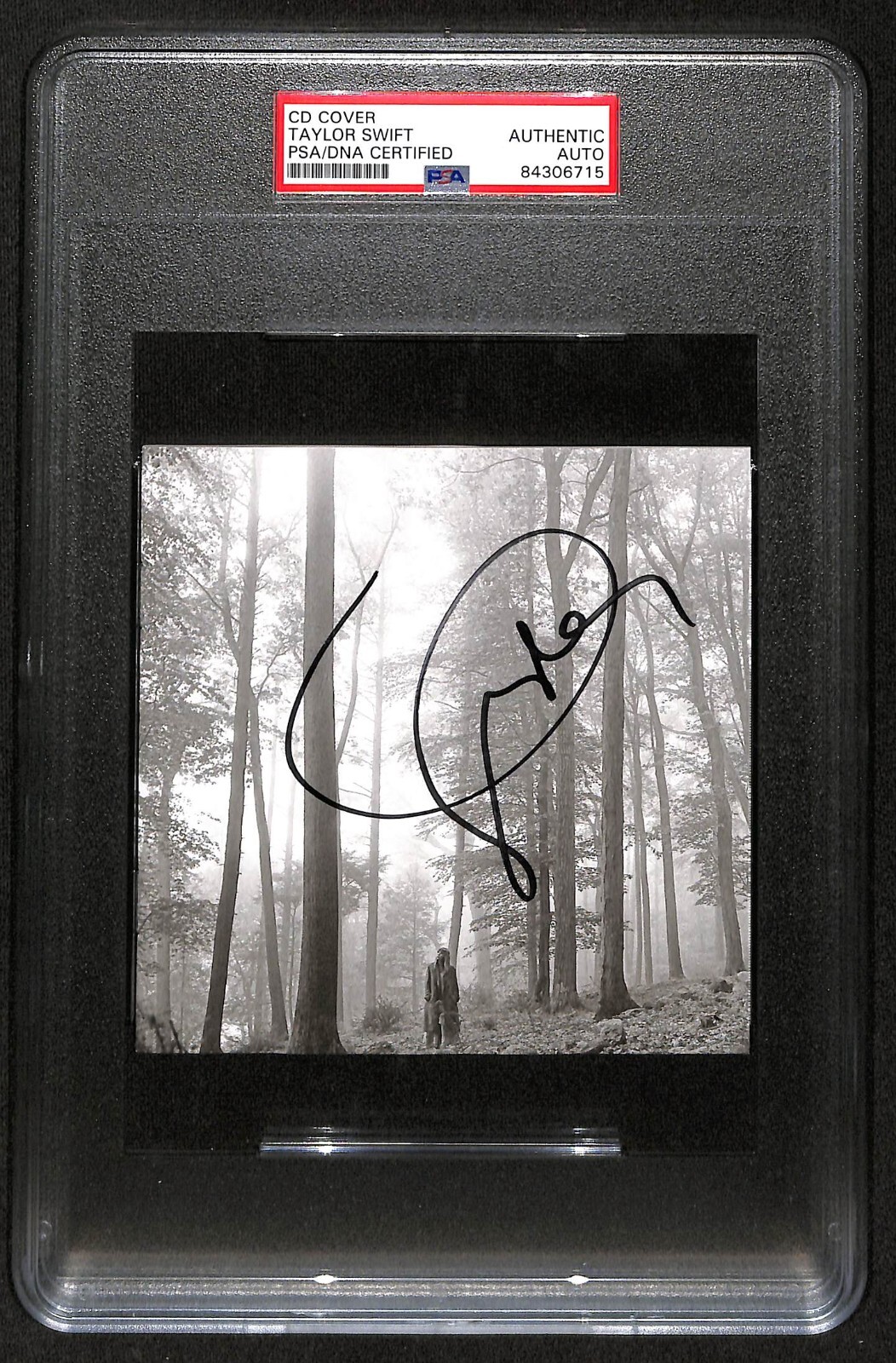2020 TAYLOR SWIFT Hand Signed Autograph CD Cover Booklet Folklore PSA DNA 7344