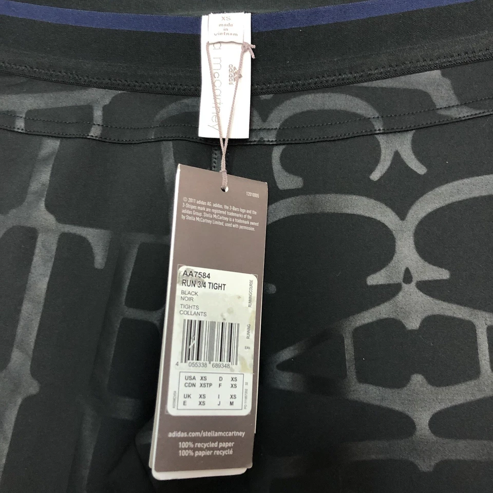 Adidas by Stella McCartney Run Climalite 3/4 Coolants Tights AA7584 XS Mesh - Image 3 of 4