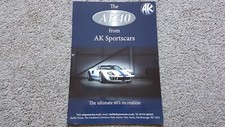 AK SPORTSCARS AK40 SALES BROCHURE