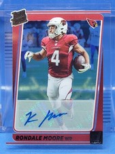 2021 Donruss Clearly Rated Rookie Autographs Rondale Moore RC Auto #71 autograph