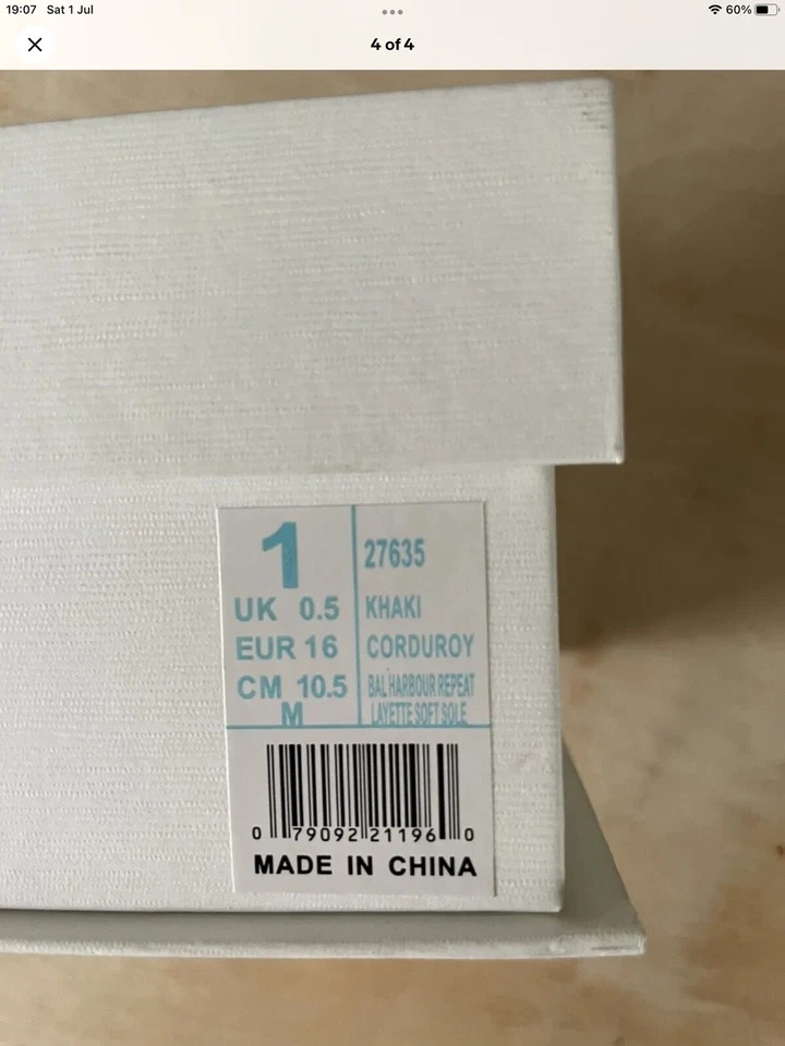 Zapatos Polo Ralph Lauren para niños pequeños Reino Unido 0,5 10,5 cm  Foto 4 de 4