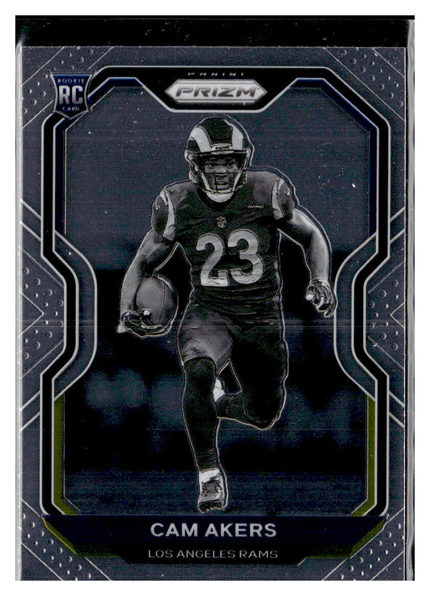 2020 Panini Prizm #376 Cam Akers Negative Prizm RC Rams
