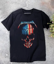METALLICA AMERICAN SKULL PUNK ROCK BAND Black Unisex T-shirt Size S-5XL